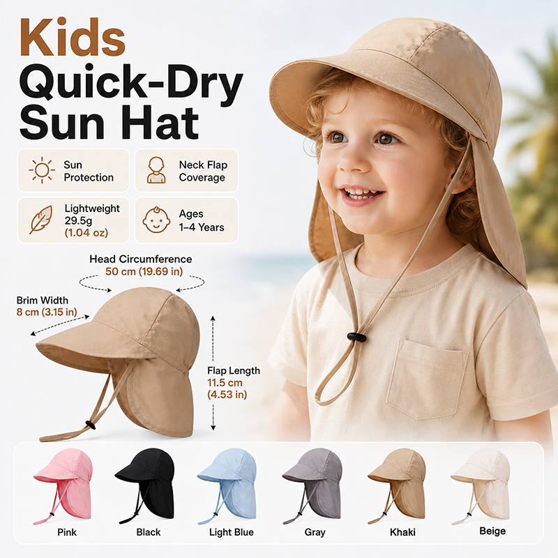Running Cap Lightweight - Quick Dry Baby Hats Summer Thin