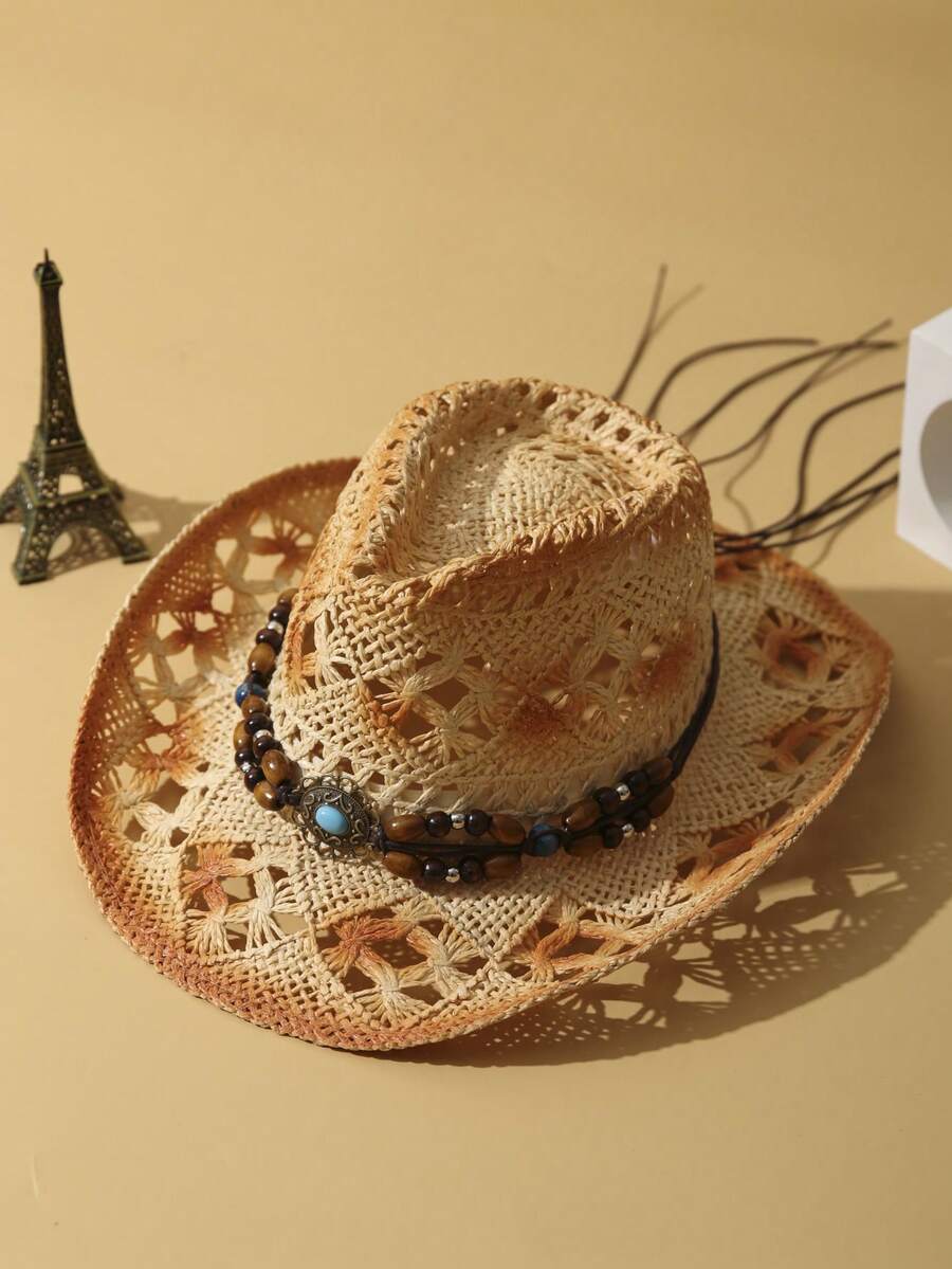 Unisex Handwoven Straw Cowboy  - огляд і ціна Cowboy Hat Straw