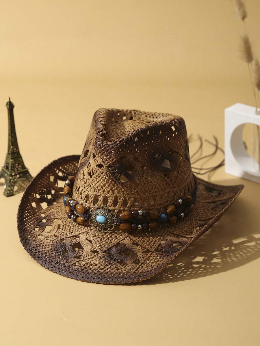Unisex Handwoven Straw Cowboy  - огляд і ціна Cowboy Hat Straw