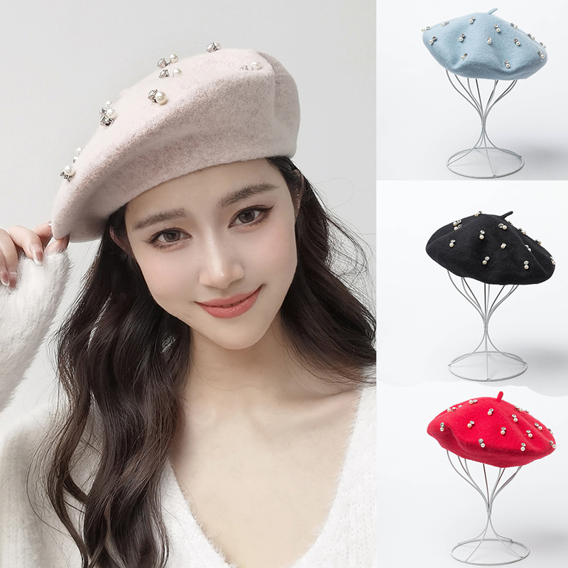Trendy Winter Wool Beret Pearl - огляд і ціна Beret French Wool