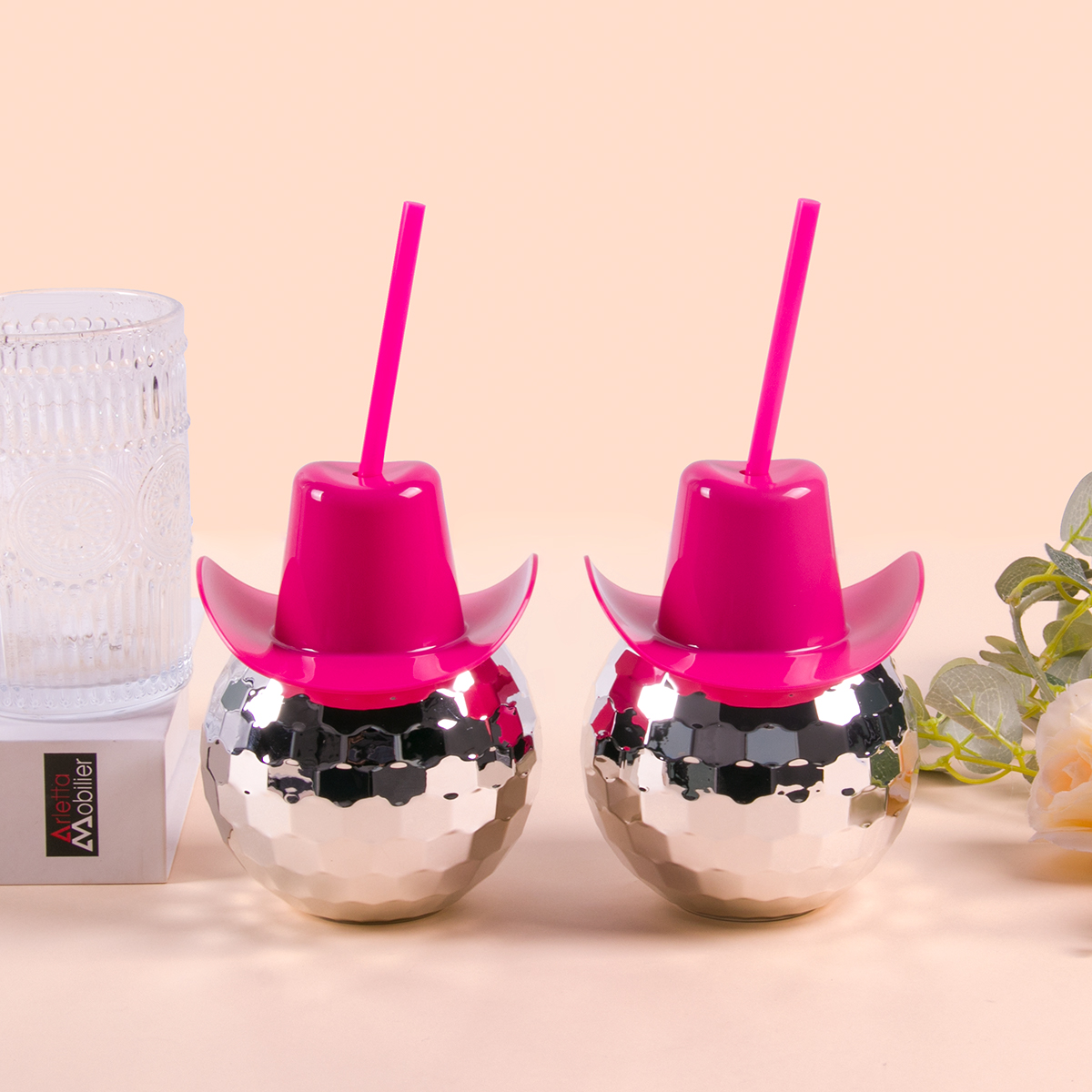 Disco Ball Cups Cowboy hat Dis - огляд і ціна Cowboy Hat Straw