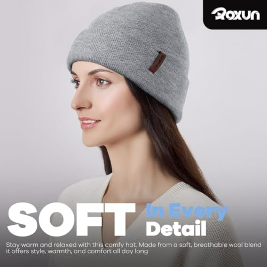 ROXUN Beanie for Men/Women Win - огляд і ціна Beanie Cuffed Knit