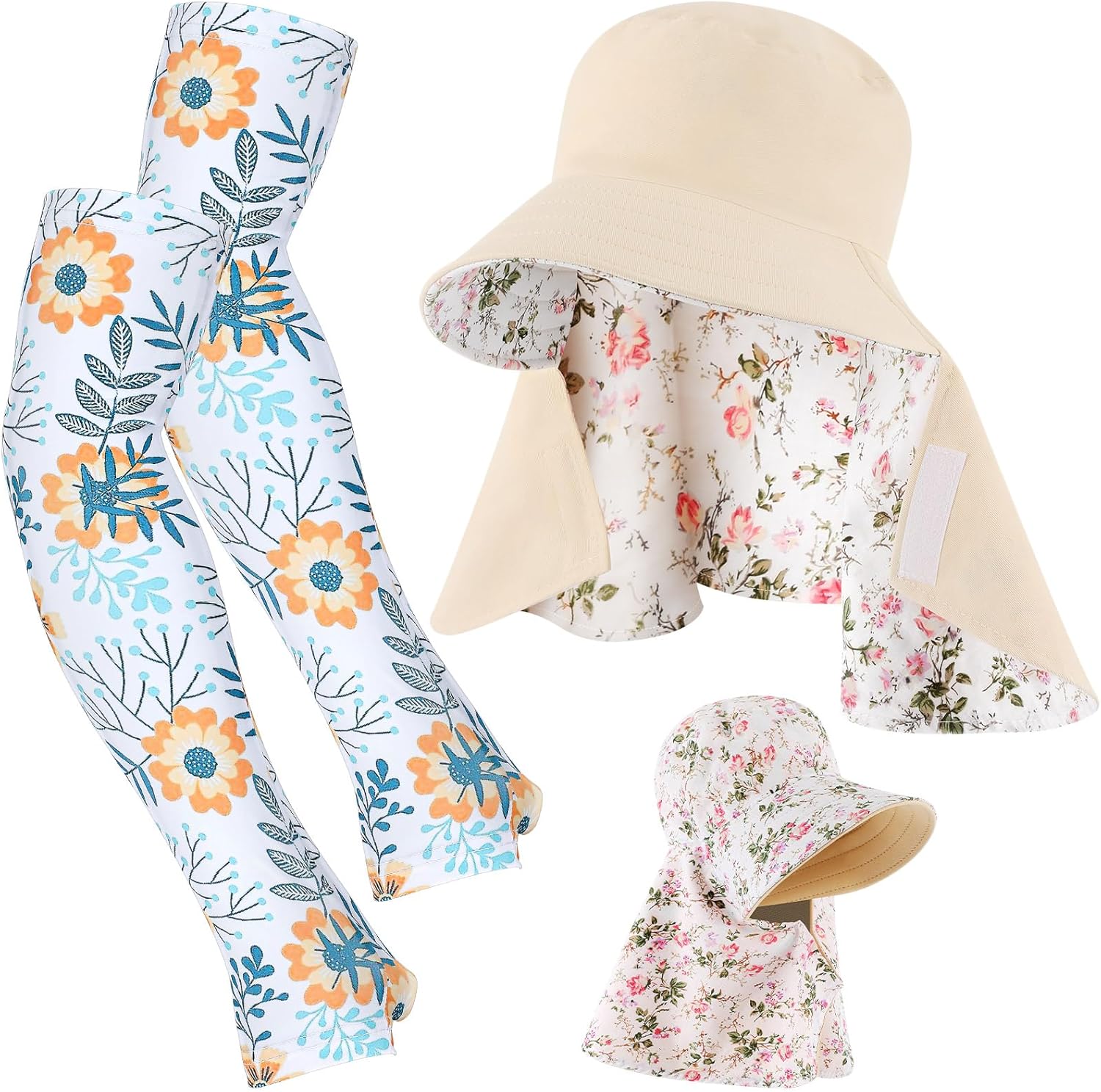 2 Pcs Floral Garden Hat for Wo - огляд і ціна Sun Hat Wide Brim