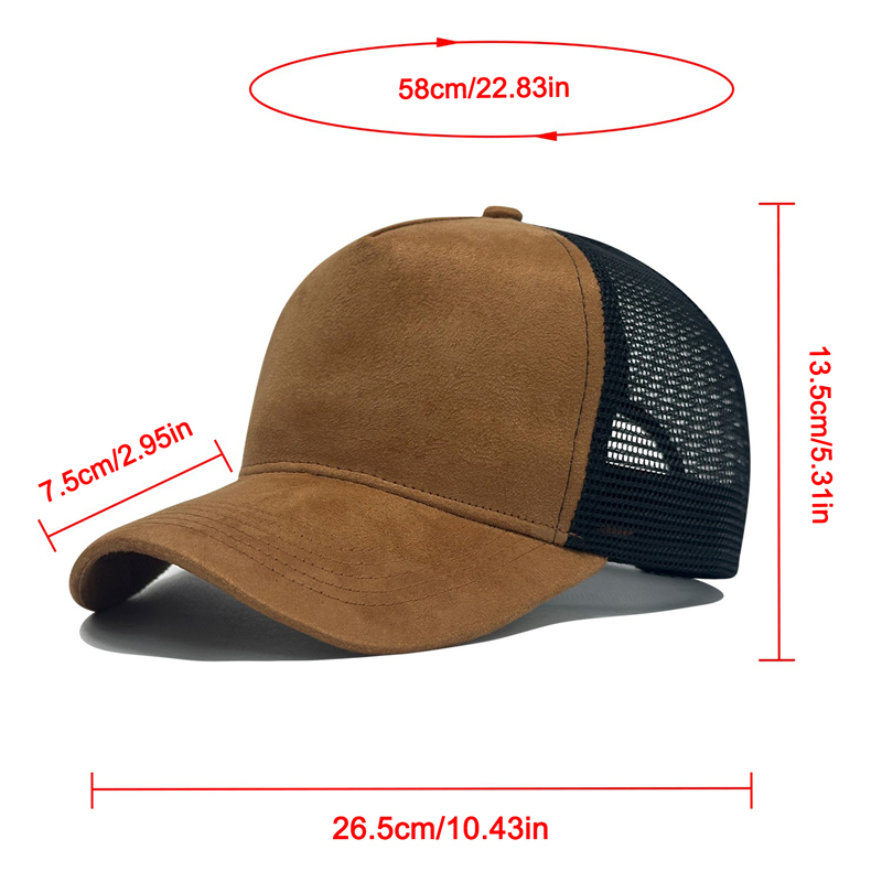 Suede Mesh Baseball Cap Men Ca - огляд і ціна Trucker Cap Mesh