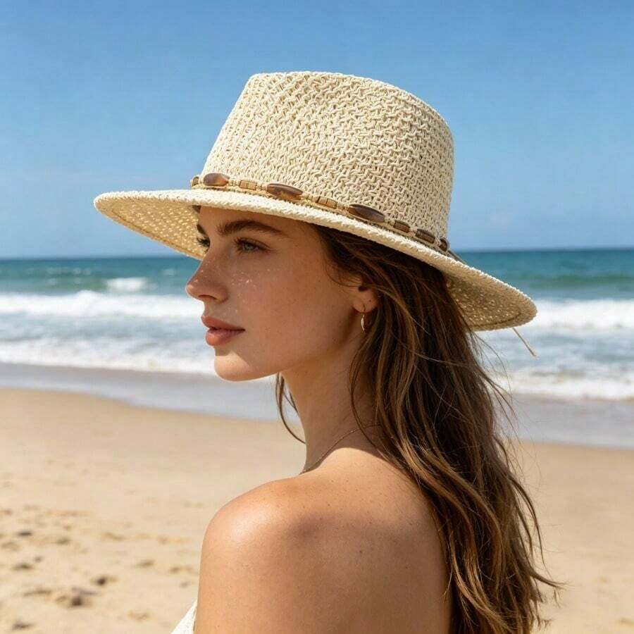 Wide Brim Straw Hat For Women  - огляд і ціна Sun Hat Wide Brim