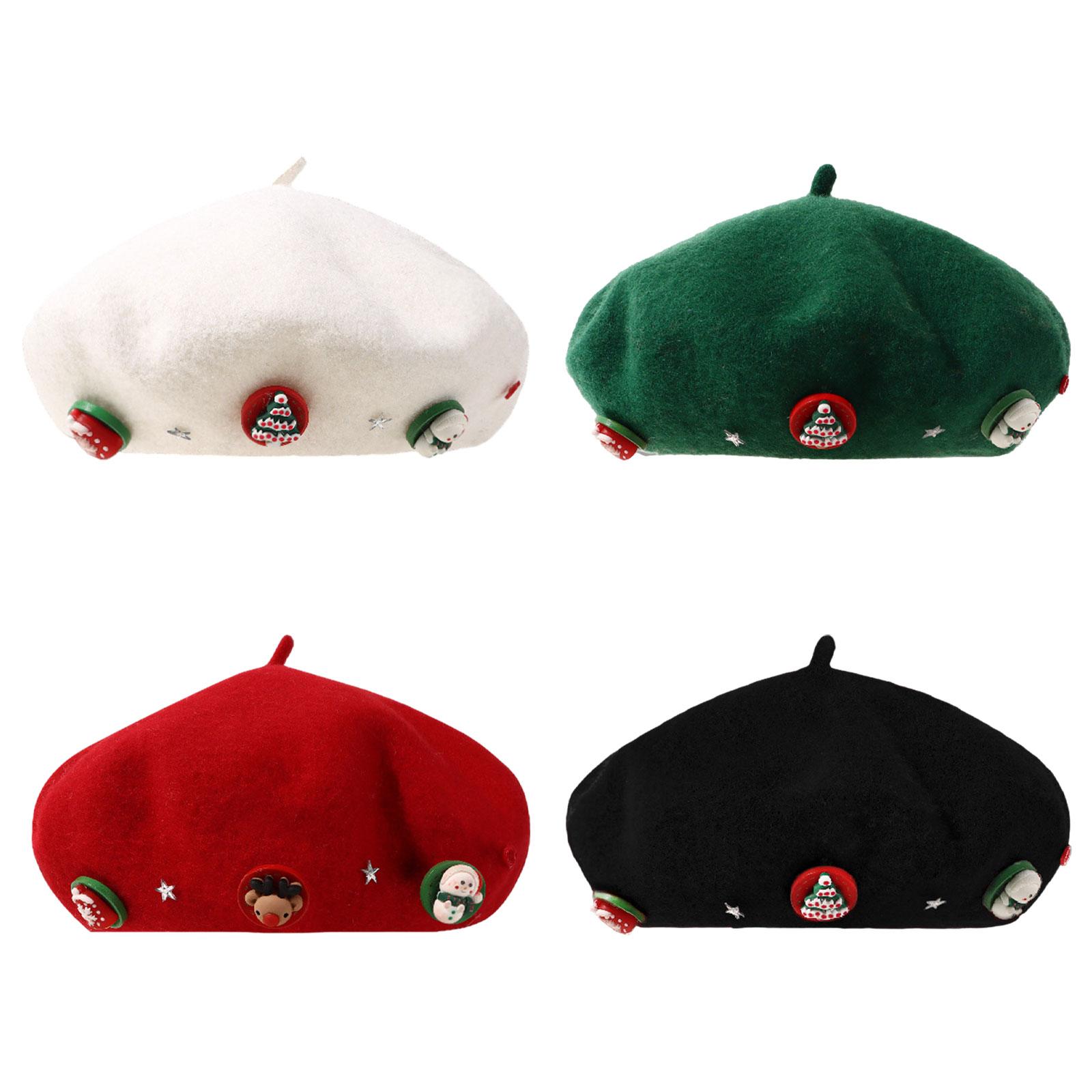 Christmas Beret Hat Women with - огляд і ціна Beret French Wool