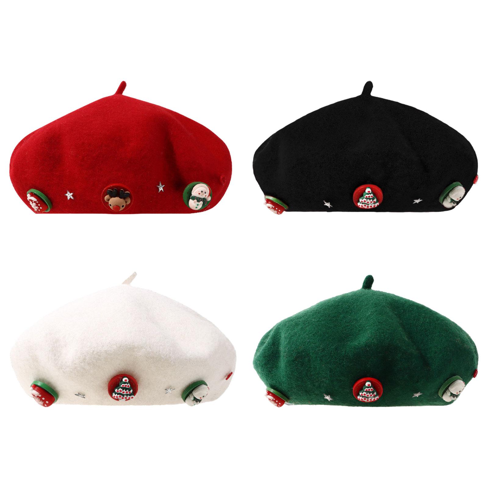Christmas Beret Hat Women with - огляд і ціна Beret French Wool