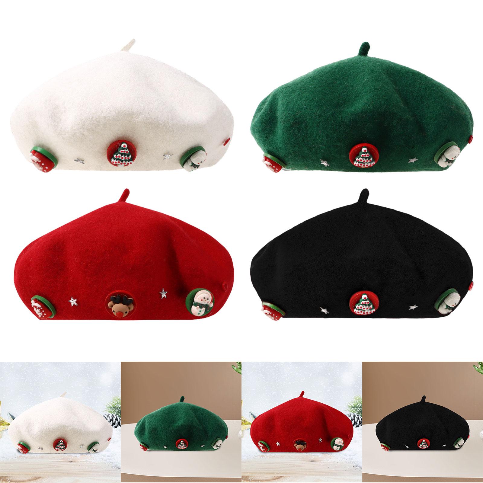 Christmas Beret Hat Women with - огляд і ціна Beret French Wool