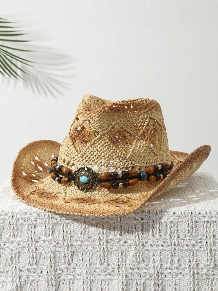 Hand Woven Straw Cowboy Hat Wi - огляд і ціна Cowboy Hat Straw