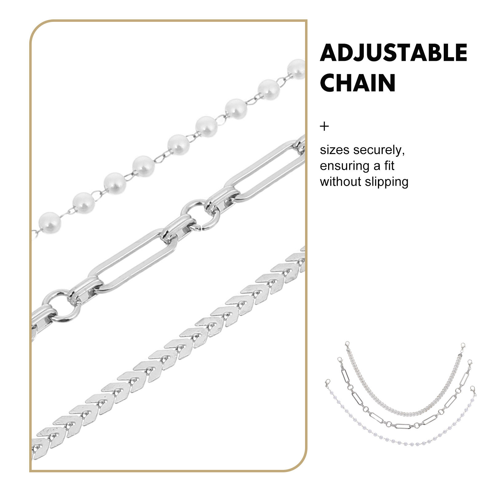 3Pcs Detachable Hat Chains for - огляд і ціна Trucker Cap Mesh