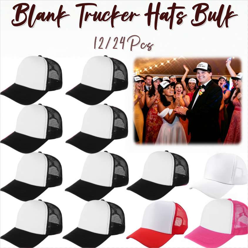 12-24Pcs Blank Trucker Hats Bu - огляд і ціна Trucker Cap Mesh